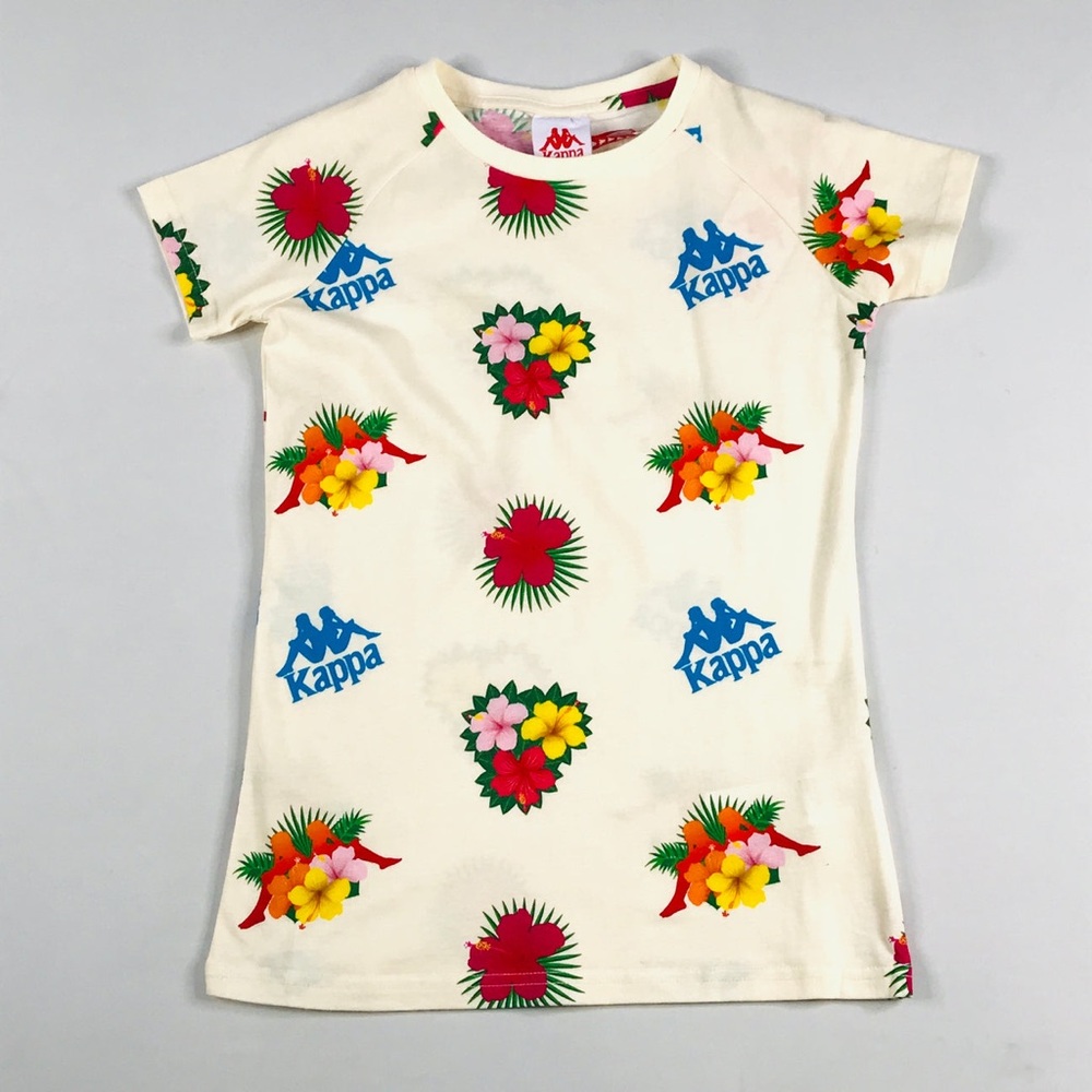 Kappa Bengkulu tee shirt in white cream